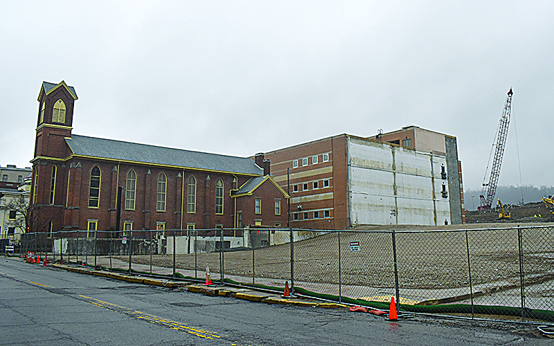 Center Wheeling Parking Garage Demolition Completed Early